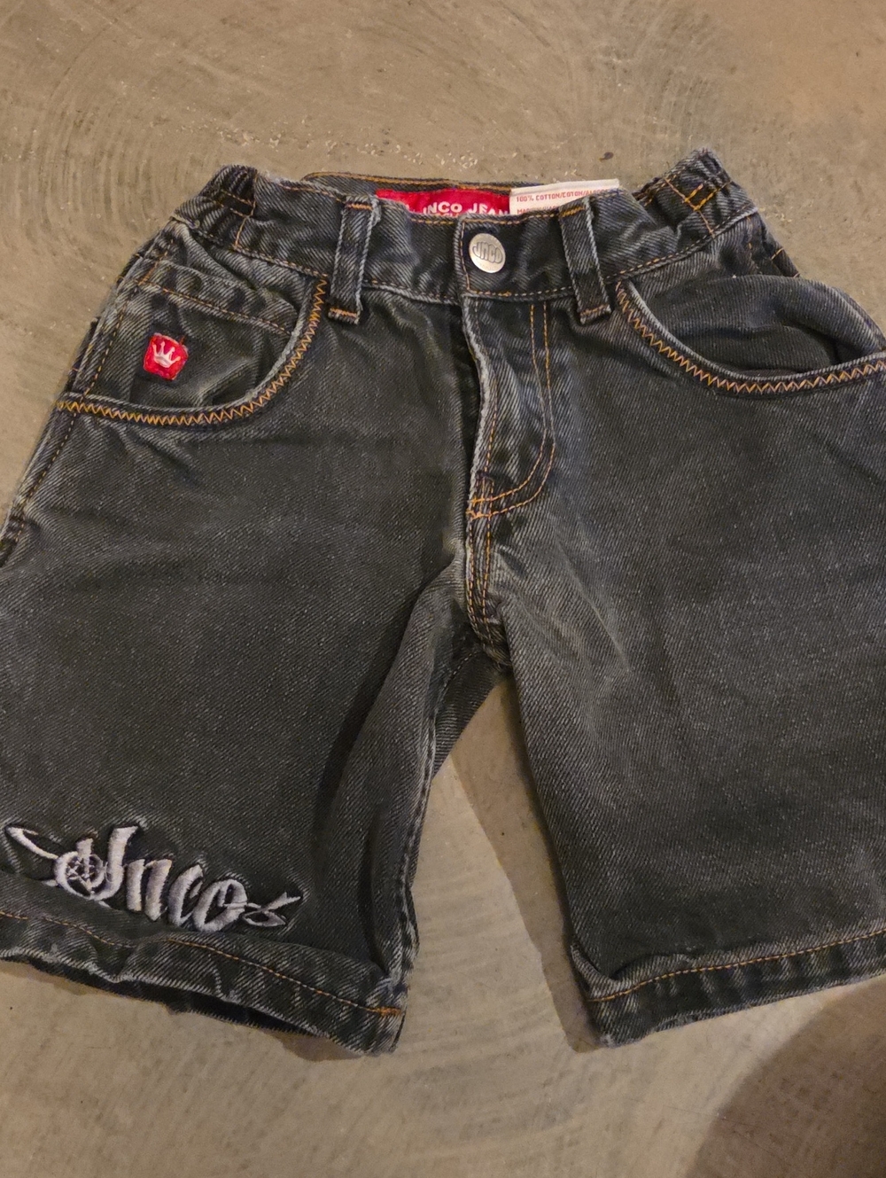 Jinco black shorts with alligator pocket